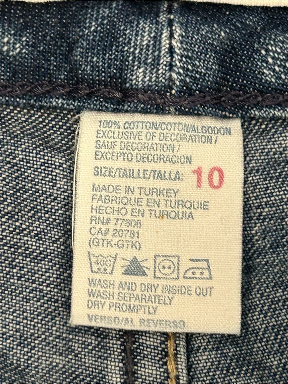 Vintage 2004 Tommy Hilfiger Women’s 10 Y2K 100% Cotton Jeans